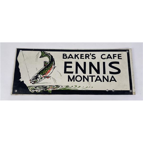 Baker's Cafe Ennis Montana License Plate Topper