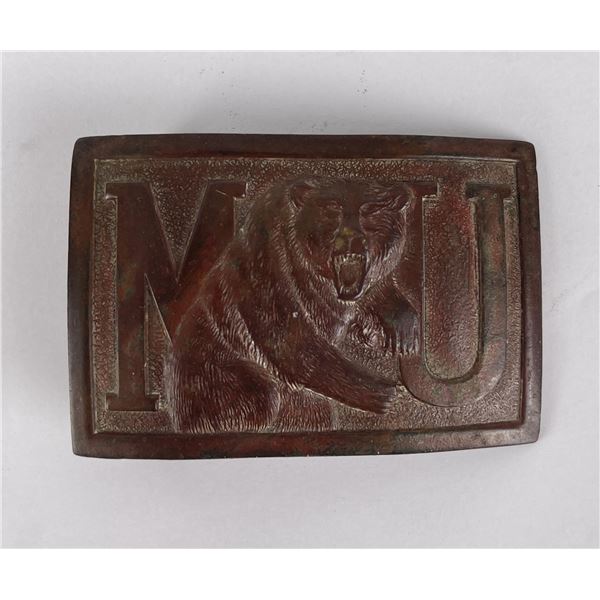 University of Montana Grizzlies Belt Buckle