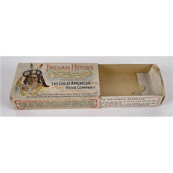 Indian Herbs Snake Oil Medicine Box