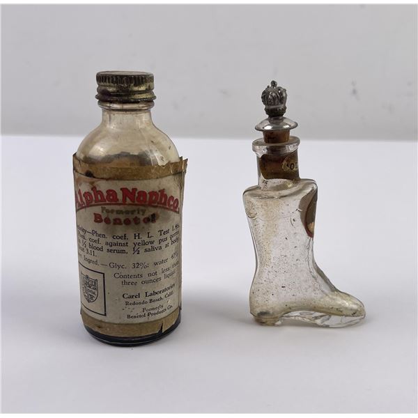 Pair of Antique Medicine Perfume Bottles