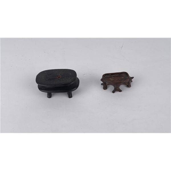 Pair of Antique Chinese Carving Stands