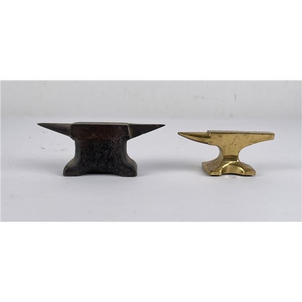 Pair of Antique Miniature Jewelers Anvils