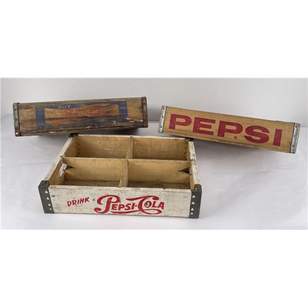 Antique Montana Pepsi Soda Wood Crates