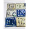 Image 2 : Group of Montana Motorcycle License Plates