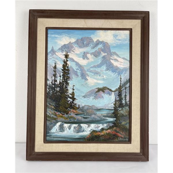Grace Torluemke Washington Oil on Board Painting