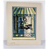 Image 1 : Mid Century Serigraph Silkscreen Carousel Print