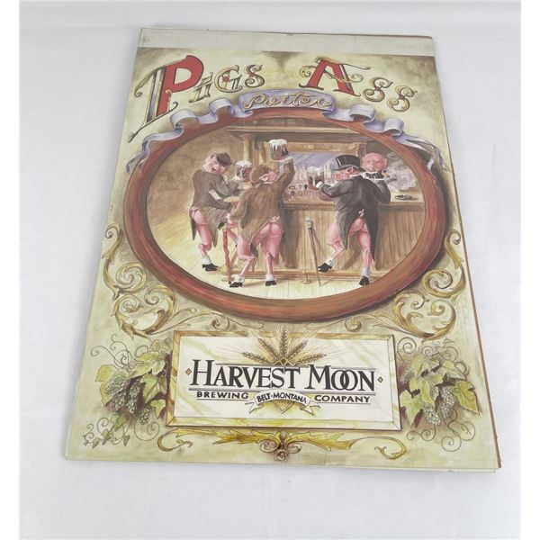 Harvest Moon Montana Beer Sign