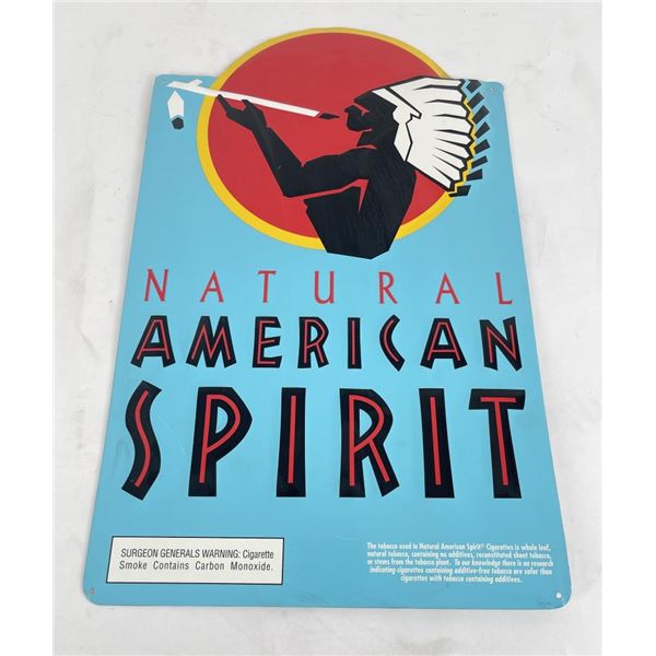 Natural American Spirit Cigarette Sign