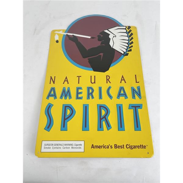 Natural American Spirit Cigarette Sign