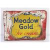 Image 1 : Antique Meadow Gold Ice Cream Flange Sign