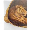 Image 2 : Wood Burnt Pyrography Tiger on Stump