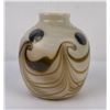 Image 2 : Beautiful Art Glass Swirled Vase Signed