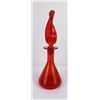 Image 1 : Blenko Glass Architectural Orange Twist Decanter