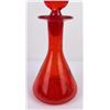 Image 2 : Blenko Glass Architectural Orange Twist Decanter