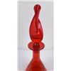 Image 3 : Blenko Glass Architectural Orange Twist Decanter