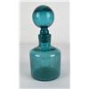 Image 2 : Blenko Glass Teal Crackle Decanter
