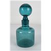 Image 4 : Blenko Glass Teal Crackle Decanter