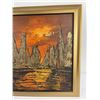 Image 4 : Mid Century Hong Kong China Oil on Canvas Painting