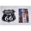 Image 1 : Pair of Route 66 Tin Signs