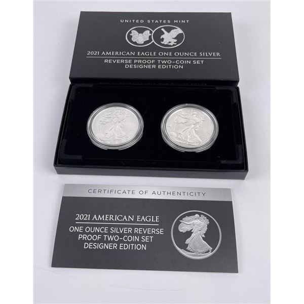 2021 American Eagle Reverse Proof Two Coin Set