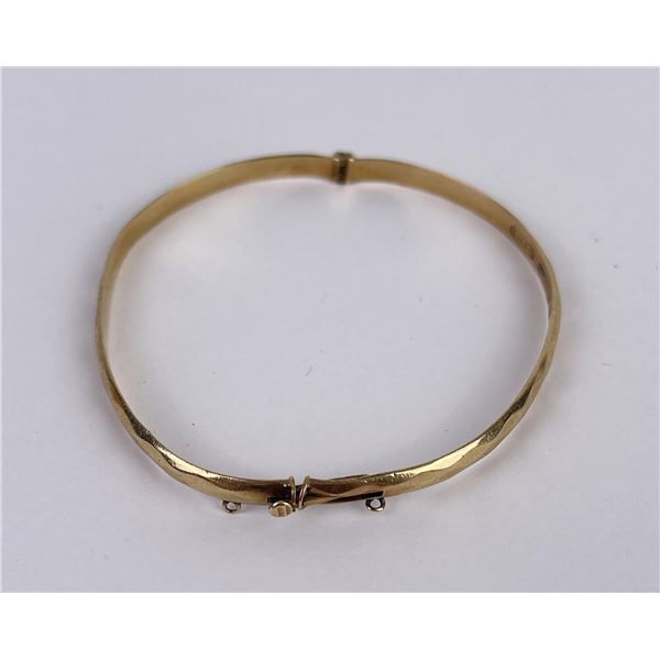 9ct Gold Bronze Core Bangle