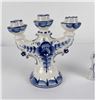 Image 2 : Gzhel Porcelain Ukraine Candelabra and Figure