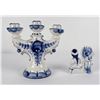Image 6 : Gzhel Porcelain Ukraine Candelabra and Figure