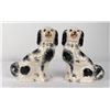 Image 1 : Pair of Staffordshire Pottery Dogs