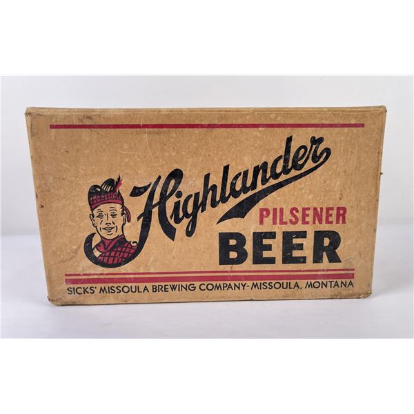 Missoula Montana Highlander Sicks Beer Box