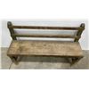 Image 2 : Primitive Country Green Painted Bench