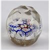 Image 1 : Antique Faceted Millefiori Glass Paperweight