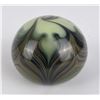 Image 1 : Swirled Iridescent Art Glass Paperweight
