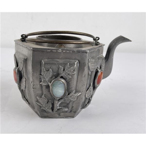 Antique Chinese Pewter Teapot