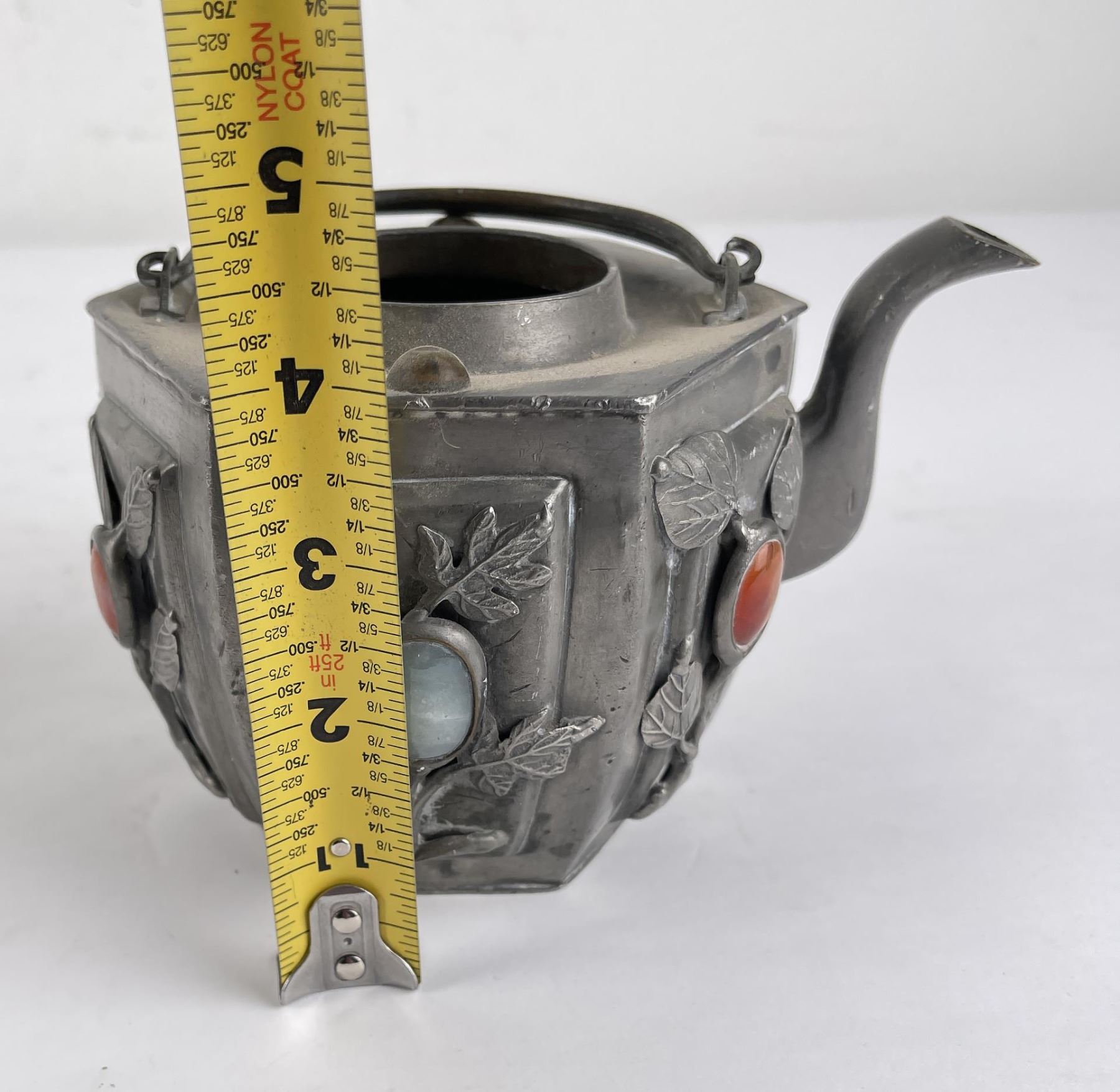 Antique Chinese Pewter Teapot