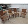 Image 1 : 4 Primitive 1800's Chairs