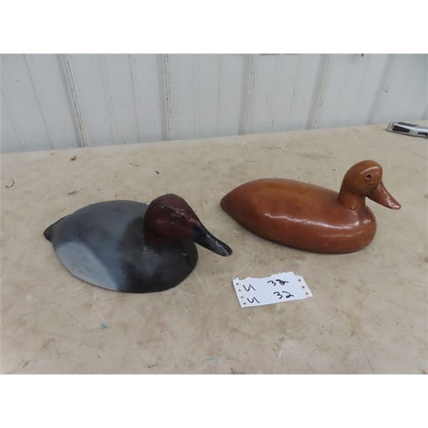 2 Cast Duck Door Stops