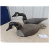 Image 1 : 2 Wooden Carved Canada Geese Decoys