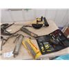 Image 2 : Elec Heater , Grease Guns, Various Tools & Fishing Reel