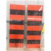 Image 3 : 2 Caution Hwy Signs 12" x 35", 2 Metal Coca Cola Rack Signs 2.5" x 19.5" & Metal 1st Aid Kit