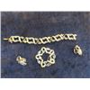 Image 1 : Jewellery Set - Bracelet, Earrings & Brooch