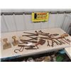 Image 1 : Old Tools, Wrenches, Hoof Trimmers, Railway Track Anvil & Sodering Items Plus