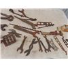 Image 2 : Old Tools, Wrenches, Hoof Trimmers, Railway Track Anvil & Sodering Items Plus