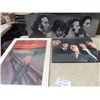 Image 1 : 2 Beatles Board Pictures & Edard Munch Board Pictures 20" x 28"