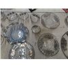 Image 3 : (EK) Glassware w Silver Inlay , Trays, Bowls & More!