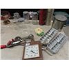 Image 2 : VIntage Thermos, Ice Trays, Egg Beaters, Jars, Improves Crown, Jewel , Clock, Clear Glass, Marlborou