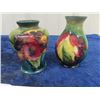 Image 1 : 2 Moorcroft Vases 3 3/4" Tall