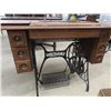 Image 2 : Singer Treadle Sewing Machine- All Drawers are Full of Sewing Notions