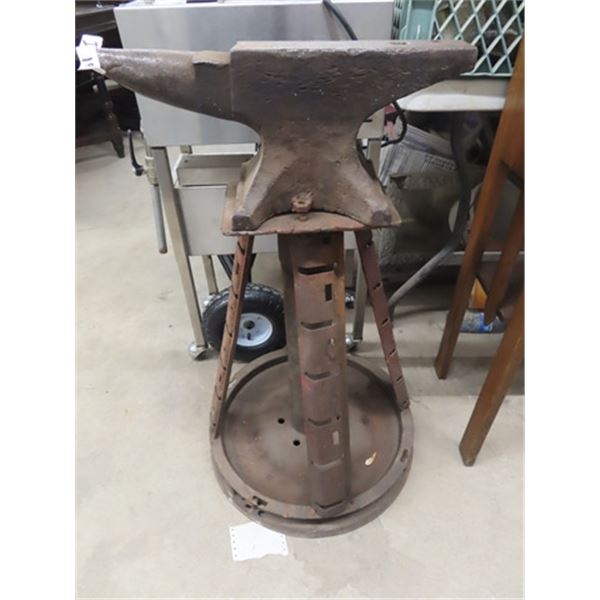 Anvil on Metal Stand - Anvil is 8" H 20" L x 8 W Stand Only 25" Tall