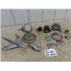 Image 1 : Vintage Auto Chrome, 2 Hood Ornaments, CAA Emblem, Mirror, Lights Gauges Plus More!