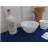 Image 2 : Red Wing Vase, Hudson's Bay Rye Whiskey Jug & Fire King Bowl